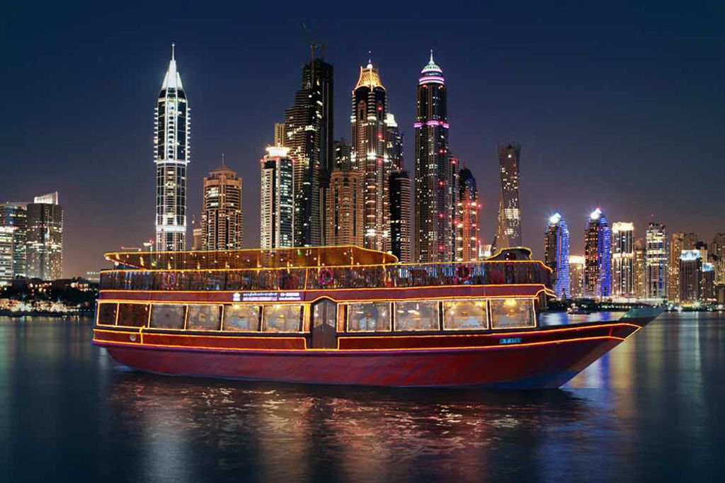 marina dhow cruise with dinner timings