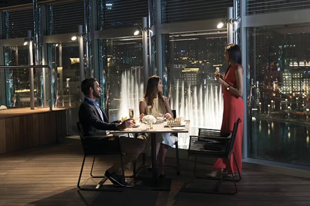 Burj Khalifa At The Top + Roof Top The Burj Club Couple