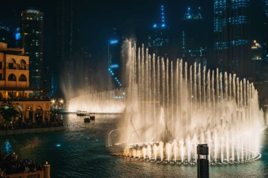 The Magic of the Dubai Fountain and Burj Park